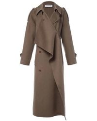 Monse - Draped Double-Faced Trench Coat - Lyst