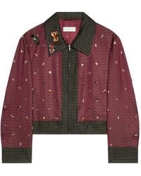 Dries Van Noten - Chaqueta corta en jacquard - Lyst