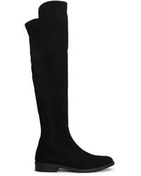 Julie Dee - Suede-Finish Over-The-Knee Boots - Lyst