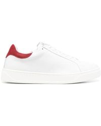 Lanvin - Round Toe Lace-up Sneakers - Lyst