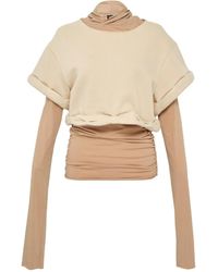 we11done - Layered Hoodie - Lyst