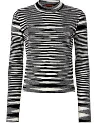 Missoni - Trui Met Patroon En Ronde Hals - Lyst