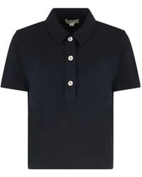 Vince - Buttoned Polo Top - Lyst