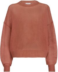 Brunello Cucinelli - Monili-Detail Crew-Neck Sweater - Lyst