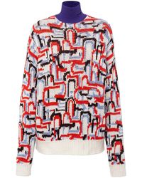 Prada - Trui Met Abstract Patroon - Lyst