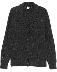 Eleventy - Ribbed-Knit Shawl-Collar Cardigan - Lyst