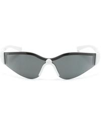 Gucci - Rimless Wraparound-Frame Sunglasses - Lyst