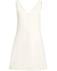 Brunello Cucinelli - Twill Mini Dress - Lyst