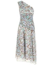 Tory Burch - One-Shoulder Floral-Print Asymmetric Dress - Lyst
