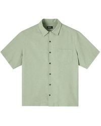 A.P.C. - Chemise Jude À Col Bowling Et Manches Courtes - Lyst