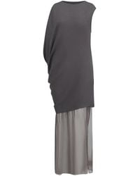 Oude Waag - Asymmetric Draped Maxi Dress - Lyst