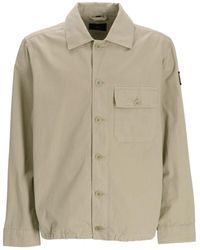 Belstaff - Logo-patch Cotton-twill Jacket - Lyst