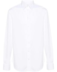 Emporio Armani - Long-Sleeve Cotton Shirt - Lyst