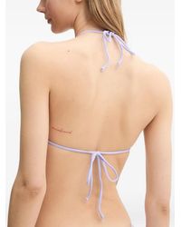 Bondeye - Floral-Jacquard Crinkled Bikini Top - Lyst
