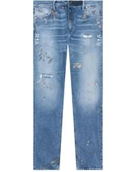 RTA - Bryant Paint-Splatter Jeans - Lyst