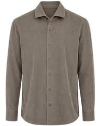 Xacus - Button-Fastening Corduroy Shirt - Lyst