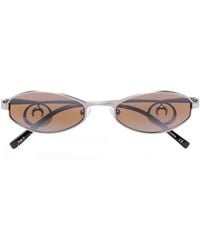 Marine Serre - X Vuarnet Swirl Oval-Frame Sunglasses - Lyst