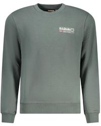 Napapijri - Logo-Patch Crew-Neck Sweatshirt - Lyst