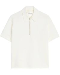 Jil Sander - Cotton Blend Polo T-Shirt - Lyst