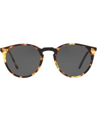 Oliver Peoples - O'malley Sun Zonnebril Met Rond Montuur - Lyst
