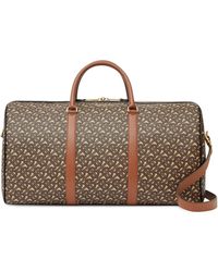 burberry large washed leather duffle bag