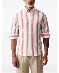 GANT - Striped Button-Down Shirt - Lyst