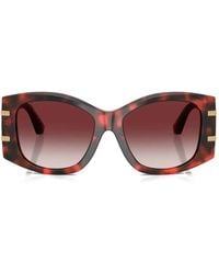 Dolce & Gabbana - Gafas de sol con montura geométrica y placa del logo - Lyst