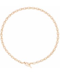 COURBET - 18kt Recycled Rose Gold Celeste Laboratory-grown Diamond Clasp Chain Necklace - Lyst