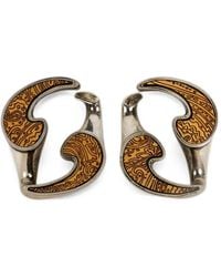 Etro - Dual-Finish Paisley Earrings - Lyst