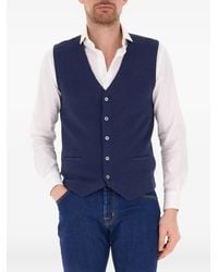 Gran Sasso - Button-Up Sleeveless Waistcoat - Lyst
