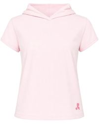 Rest&Recreation - Logo-Patch Short-Sleeve Hoodie - Lyst
