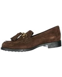 Tod's - Gomma Double-T Tassel-Detail Suede Loafers - Lyst