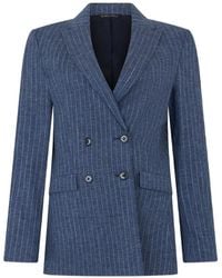 Brooks Brothers - Blazer Croisé À Fines Rayures - Lyst