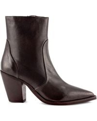 Julie Dee - Spitze Stiefel mit Blockabsatz 70mm - Lyst
