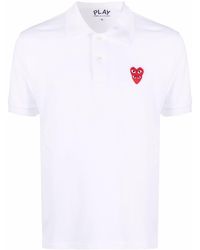COMME DES GARÇONS PLAY - Poloshirt mit Logo-Patch - Lyst