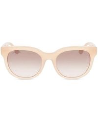 Lacoste - Geometric-Frame Sunglasses - Lyst