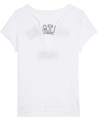 Zadig & Voltaire - Logo-Detail T-Shirt - Lyst