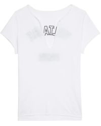 Zadig & Voltaire - Logo-Detail T-Shirt - Lyst