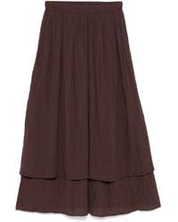Transit - Crinkled Midi Skirt - Lyst