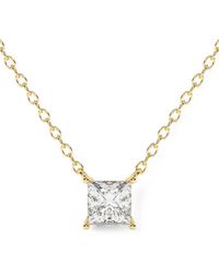 Diamond Essentials - Diamond Pendant Necklace - Lyst
