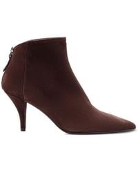 Chantal - Suede Pointed-Toe Ankle Boots - Lyst