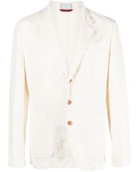 Brunello Cucinelli - Single-Breasted Button-Fastening Jacket - Lyst
