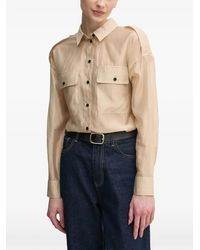 Ouí - Chemise Boutonnée À Poche À Rabat - Lyst