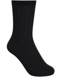 LA ROSE - Ribbed-Knit Socks - Lyst