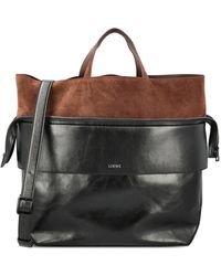 Loewe - Large Switch Leather Suede Tote Bag - Lyst