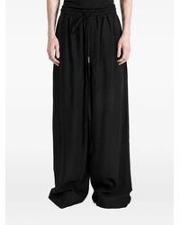 Ann Demeulemeester - Eron Drawstring Wide-Leg Trousers - Lyst