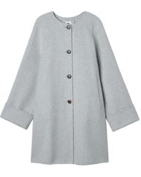 B+ AB - Tie-Neck Button Coat - Lyst