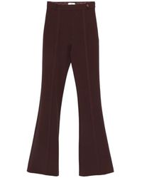Elisabetta Franchi - Pantalon À Coupe Évasée - Lyst