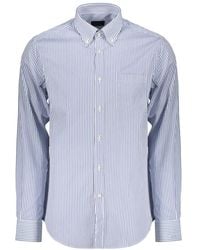 Paul & Shark - Striped Long-Sleeve Shirt - Lyst