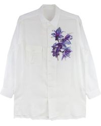 Y's Yohji Yamamoto - Hemd mit Blumen-Print - Lyst